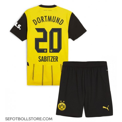 Borussia Dortmund Marcel Sabitzer #20 Replika babykläder Hemmaställ Barn 2024-25 Kortärmad (+ korta byxor)